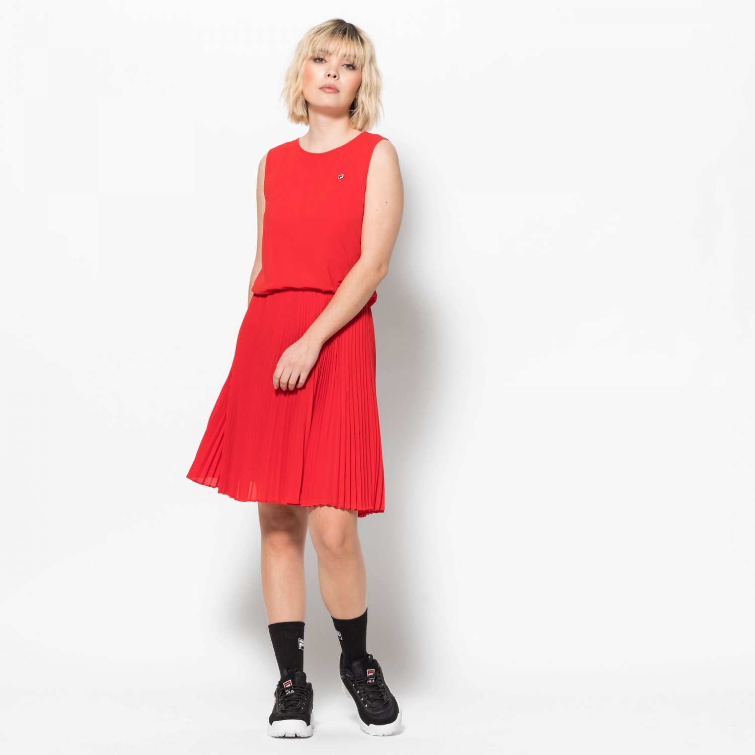 fila red dress