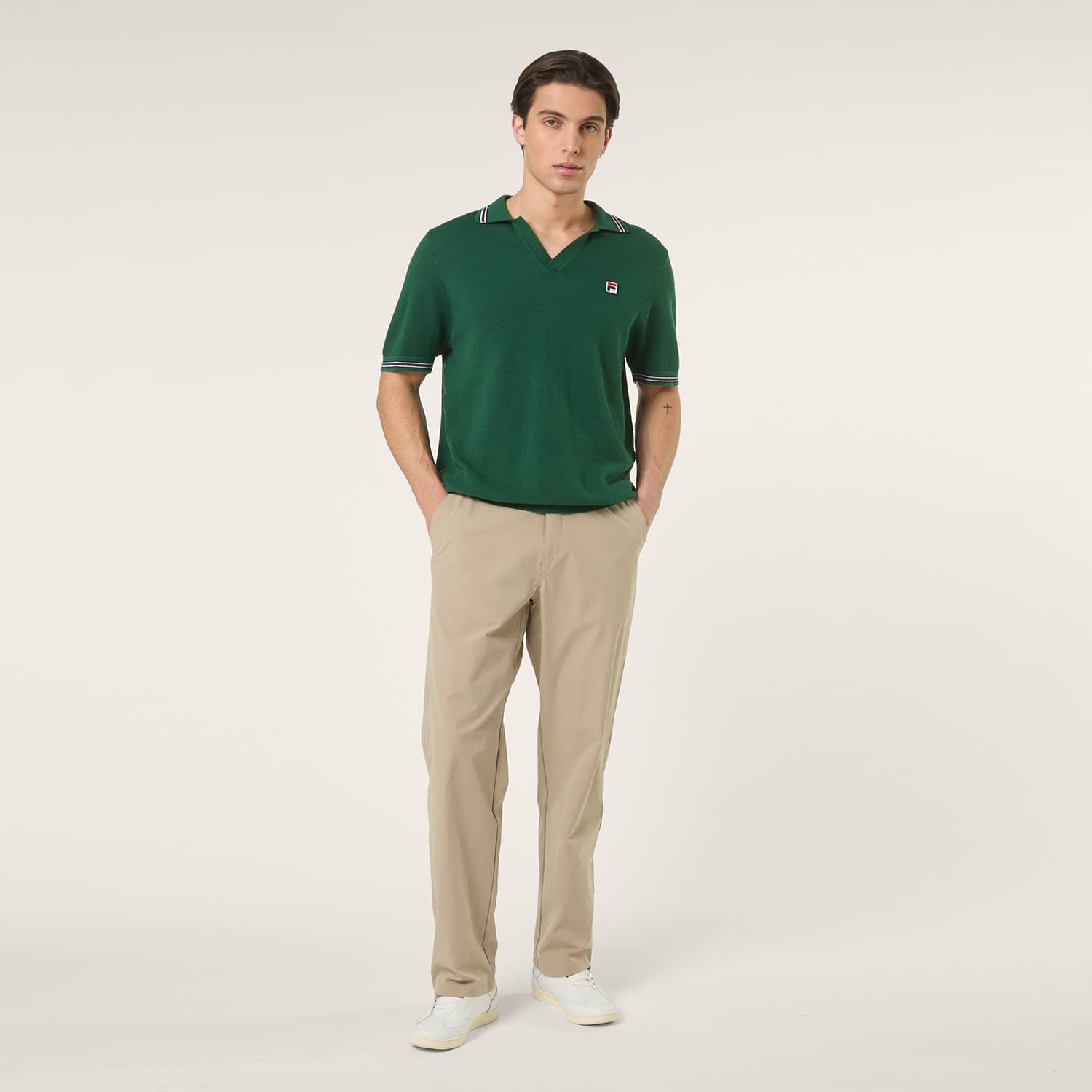 Fila ORENTANO regular johnny collar knitted polo shirt Bild 3