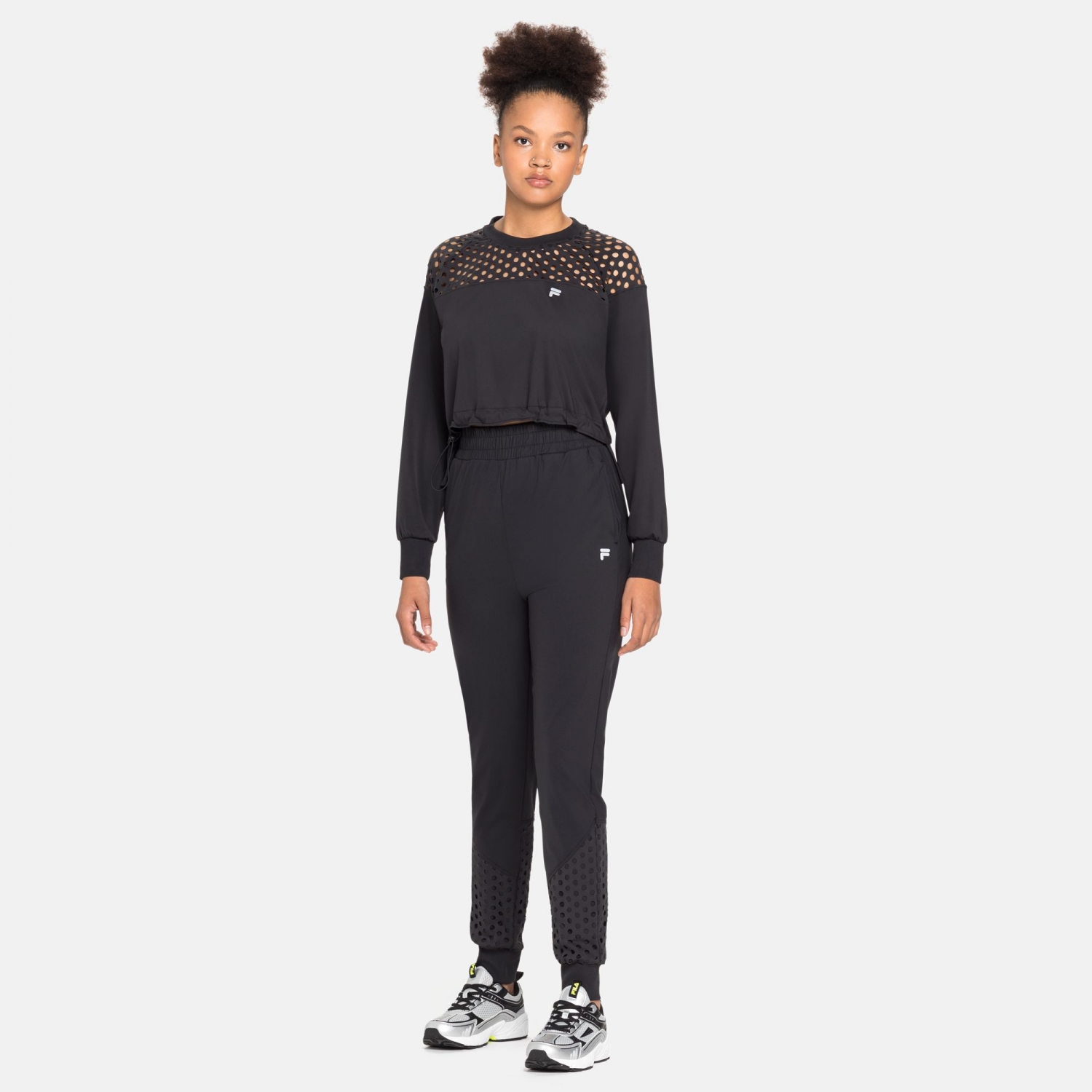 Fila mariah crop sweater outlet
