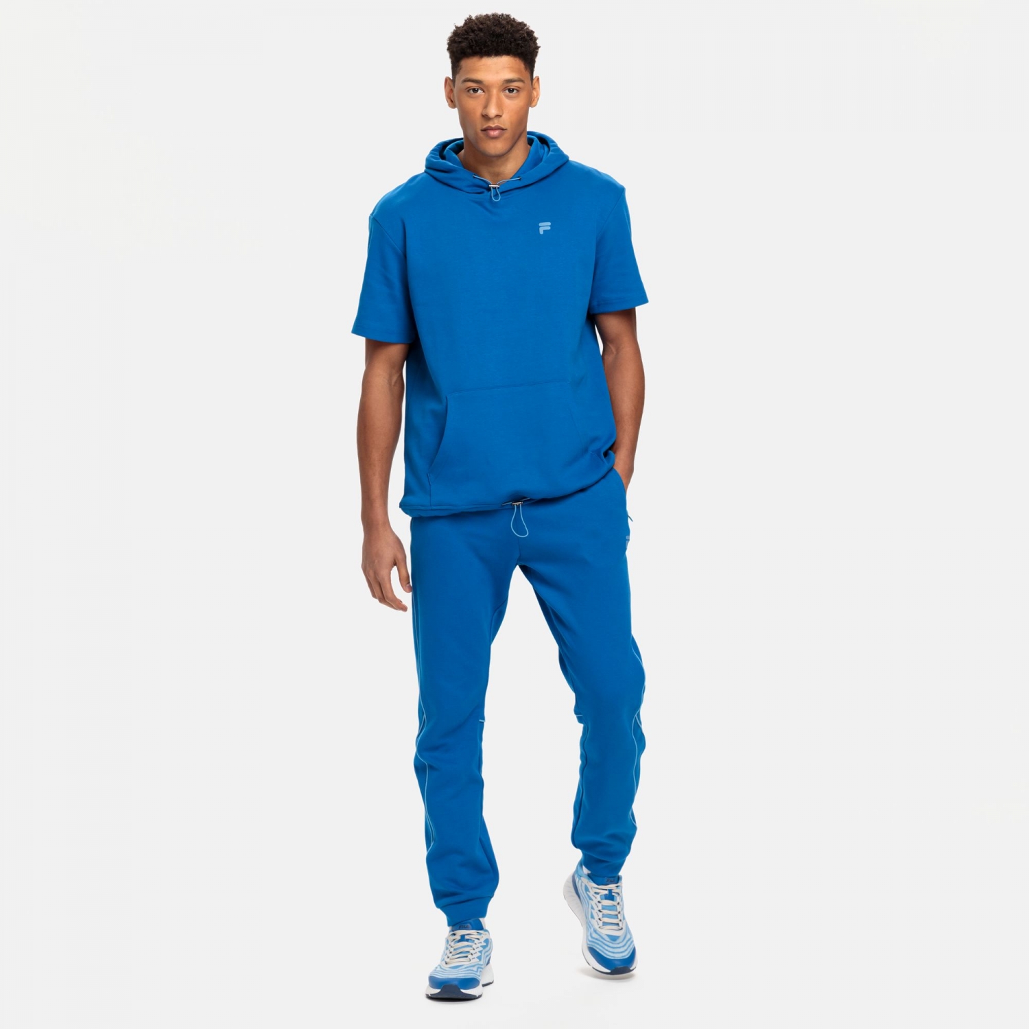 Fila Raismes Short Sleeve Hoody lapis-blue Bild 3