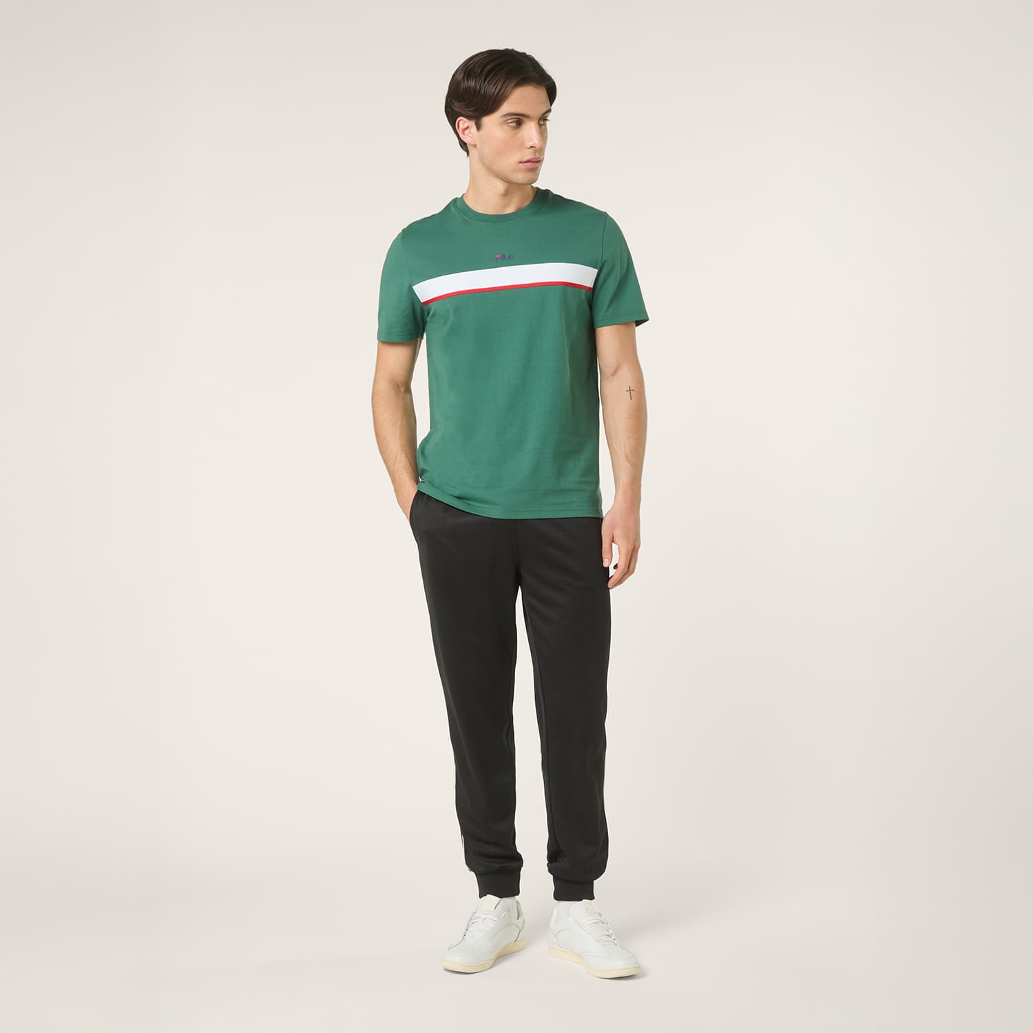 Fila SAGANO regular taped t-shirt Bild 3