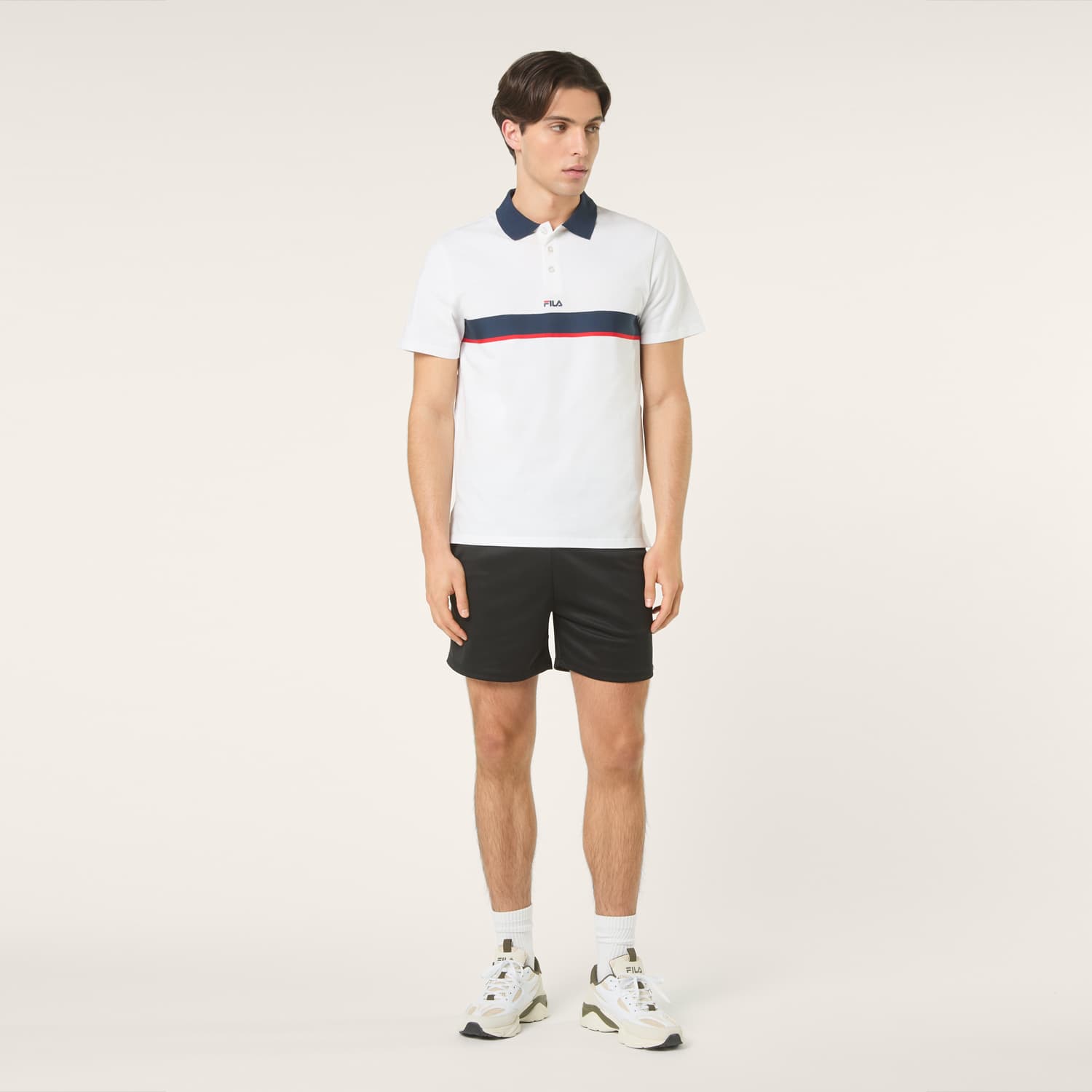 Fila SAGANO relaxed taped polo shirt Bild 3