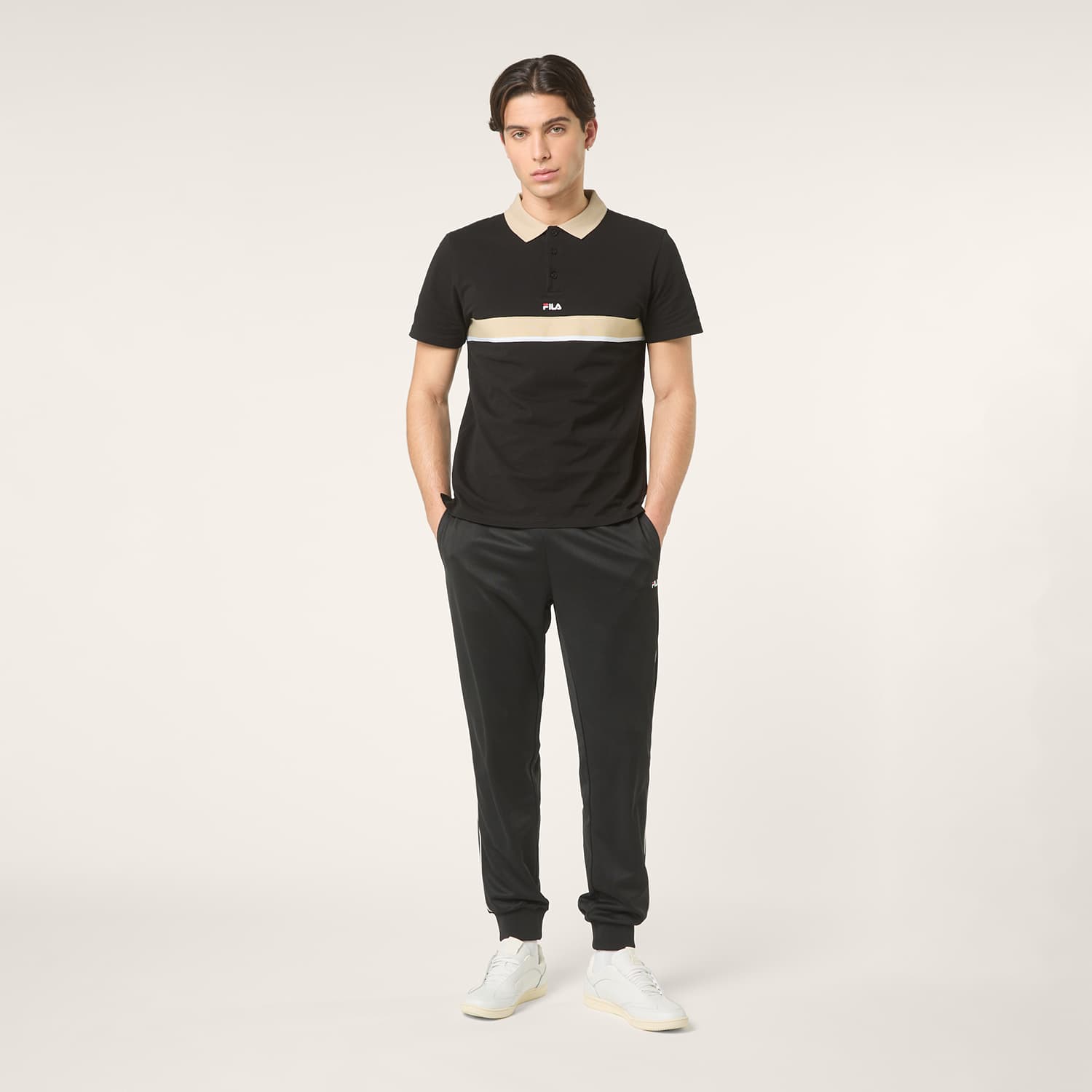 Fila SAGANO relaxed taped polo shirt Bild 3