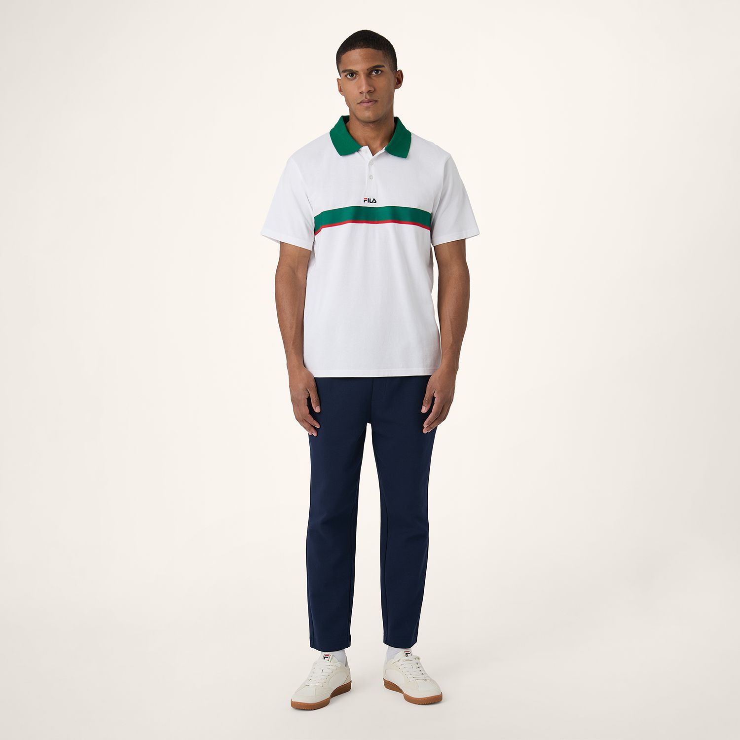 Fila SAGANO relaxed taped polo shirt Bild 3