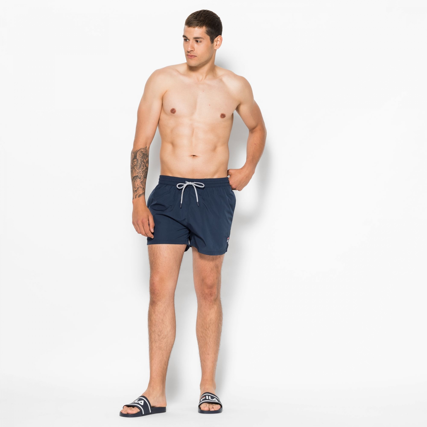 Fila Seal Swim Shorts - black-iris 