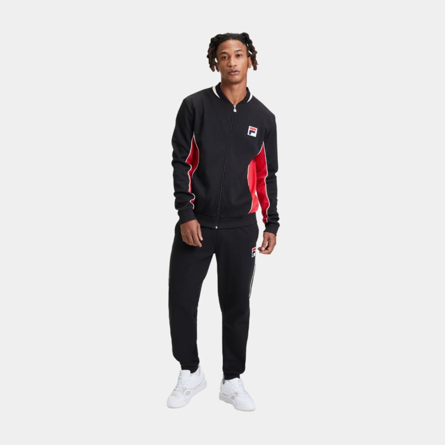 Fila SETTANTA track jacket black-true red Bild 3