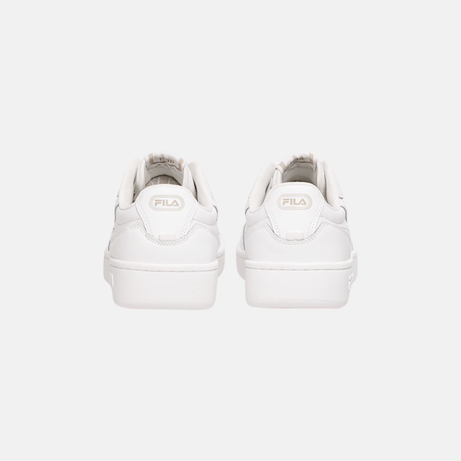 Fila white leather trainers deals