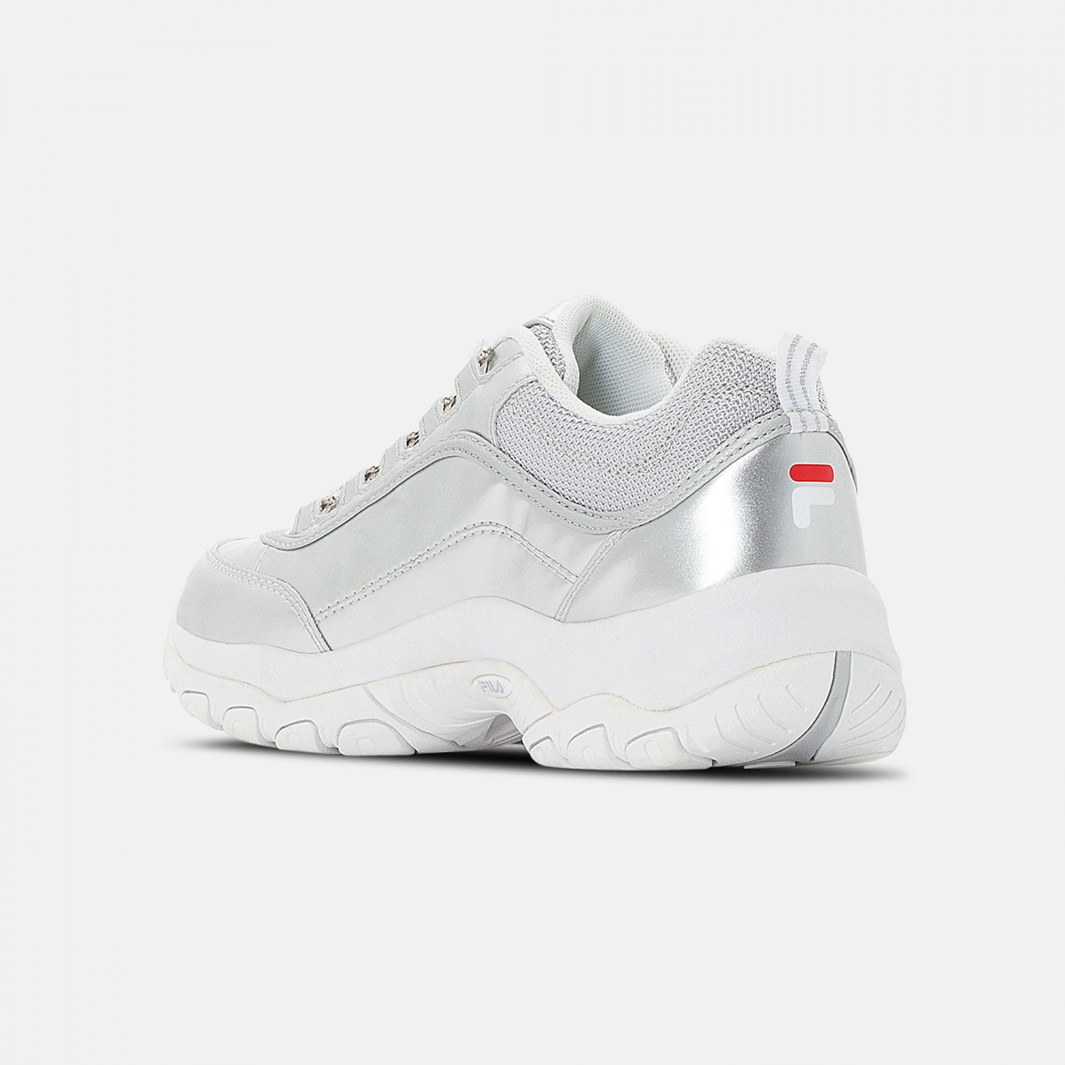 fila strada low white