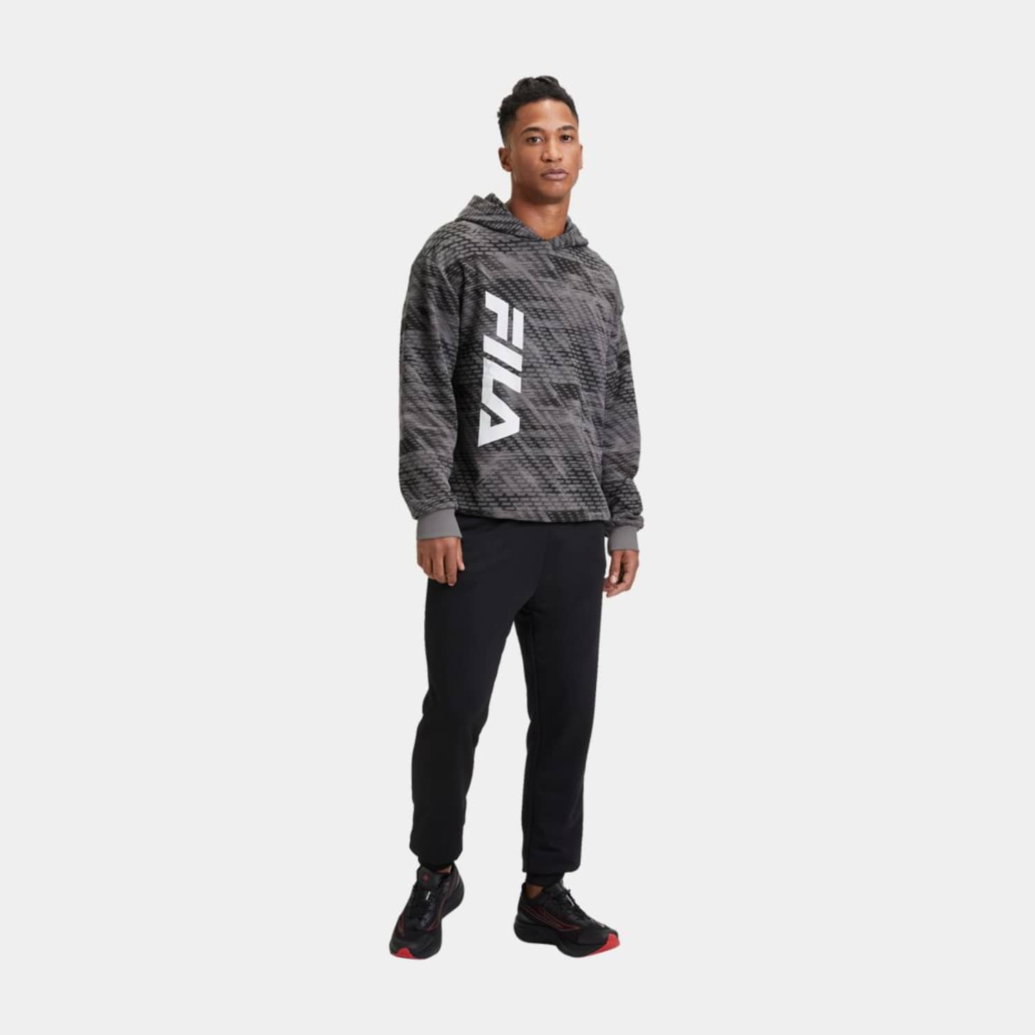 Fila TAVIANO AOP hoody grey urban jungle Bild 3