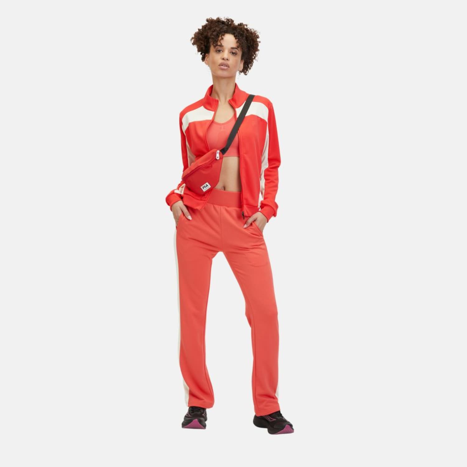 Fila TISENS track jacket cayenne-antique white Bild 3