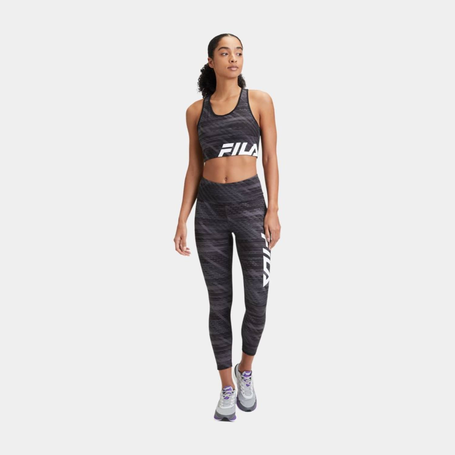 Fila TRECASE AOP hight waist 7/8 tights black Bild 3