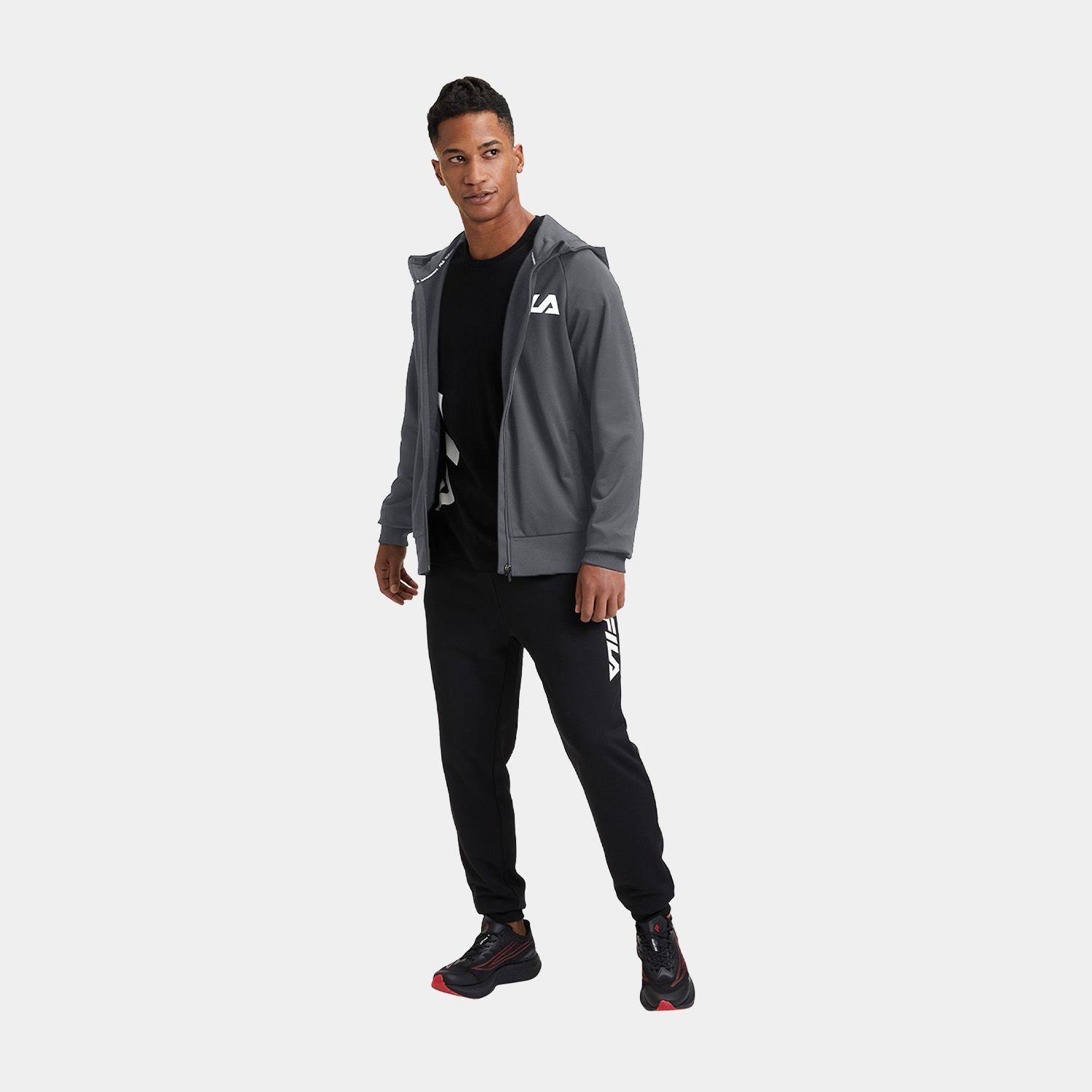 Fila TREPUZZI hooded zip jacket Iron Gate Bild 3