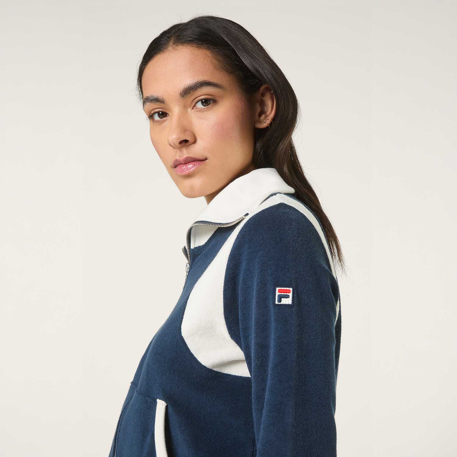 Fila ADRIANO fitted towelling track jacket Bild 4