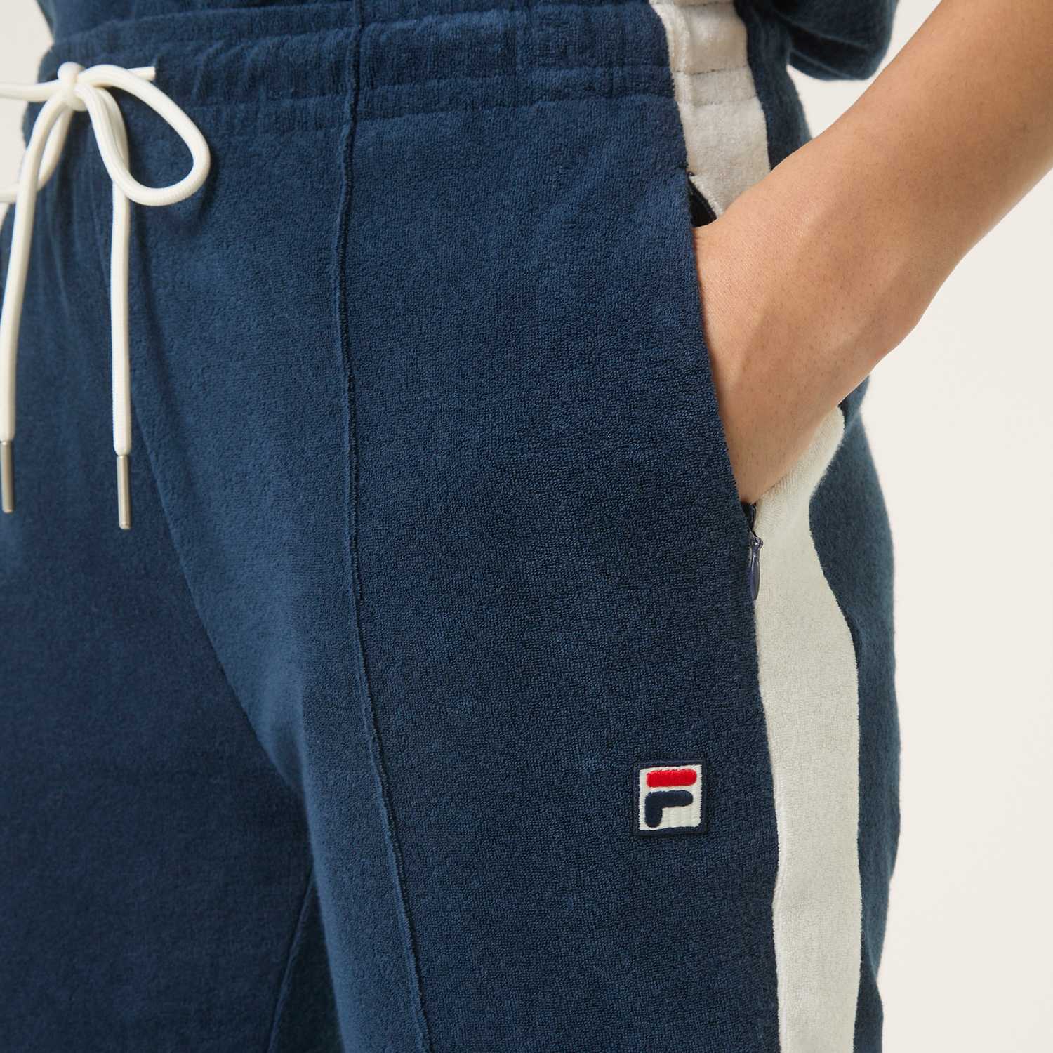 Fila ADRIANO slim contrast panel towelling track pants Bild 4