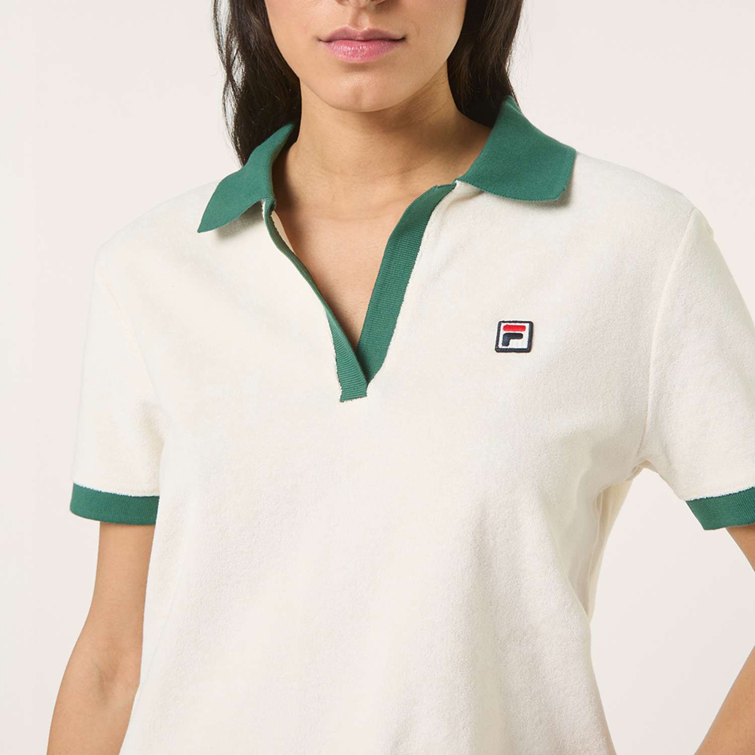 Fila BELFORT relaxed johnny collar towelling top Bild 4