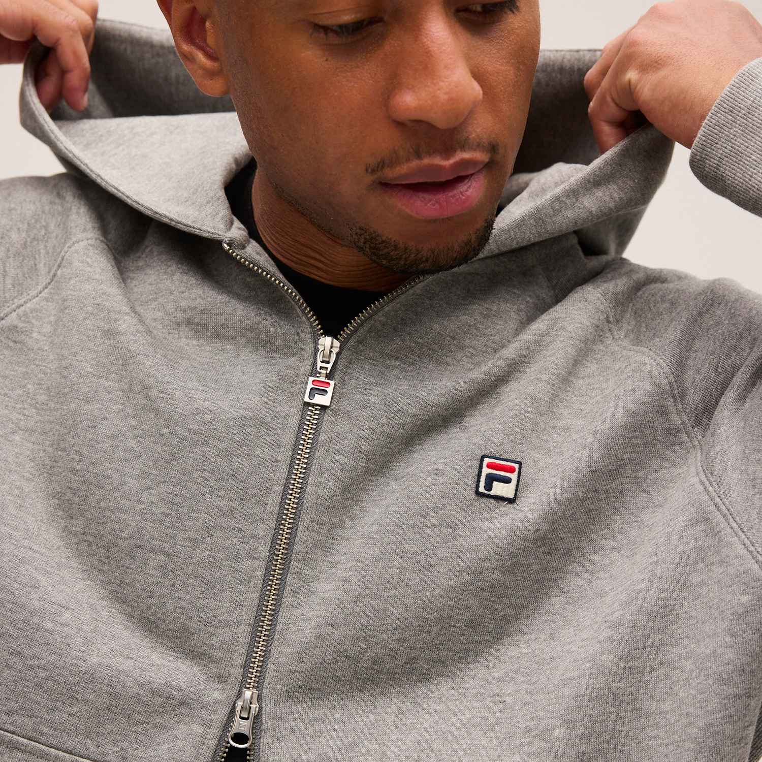 Fila BORNO oversized raglan 2-way zip hoodie Bild 4