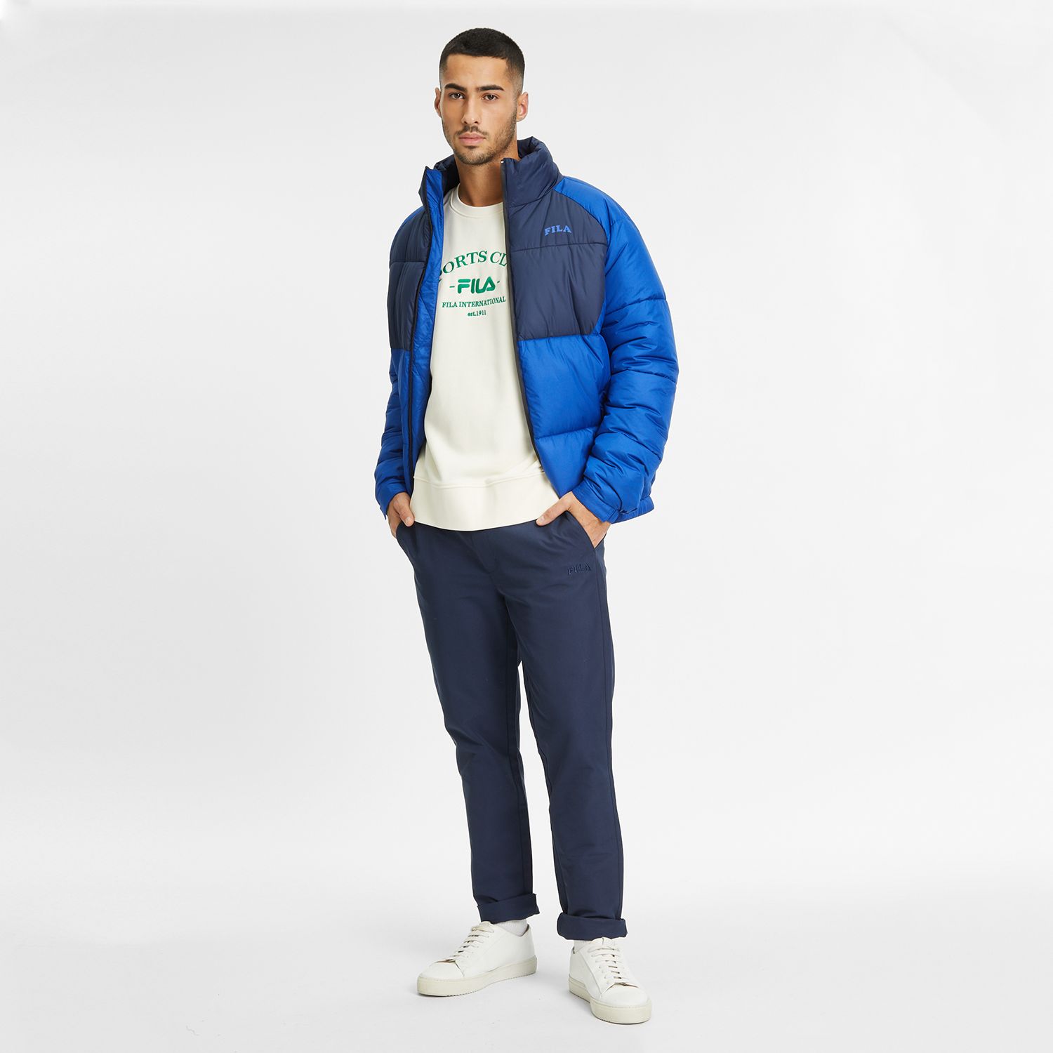Fila Brand Loose Fit Crew Sweat antique-white Bild 4