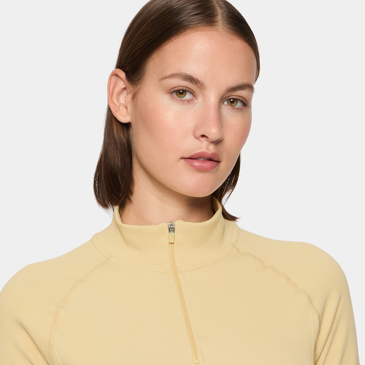 Fila BREAK POINT SEAMLESS QUARTER ZIP 1/4? ZIP LONG SLEEVE TOP Beige Bild 4