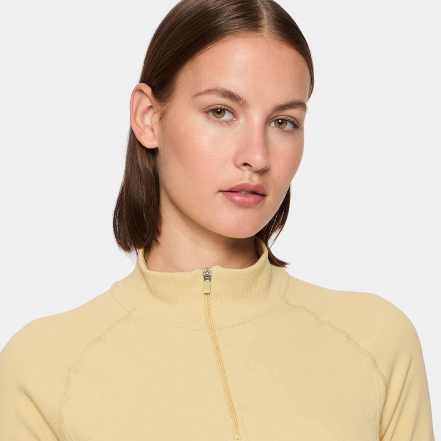 Fila BREAK POINT SEAMLESS QUARTER ZIP 1/4? ZIP LONG SLEEVE TOP Beige Bild 4