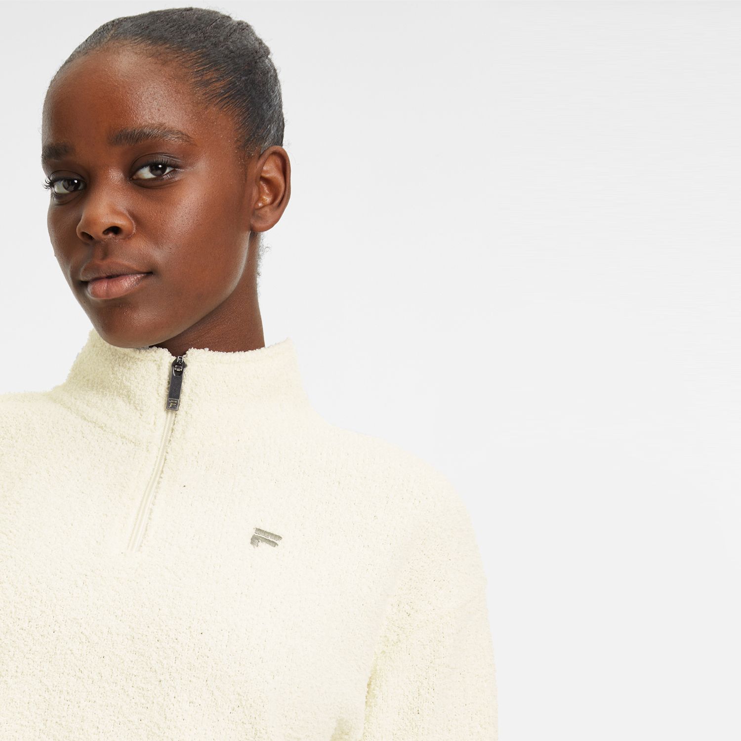 Fila Cayenne Cropped Half Zip Shirt vaporous gray FILA