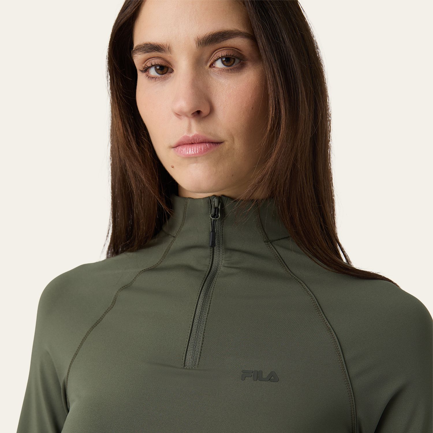 Fila CORSICO slim cropped sculptural half-zip shirt Bild 4