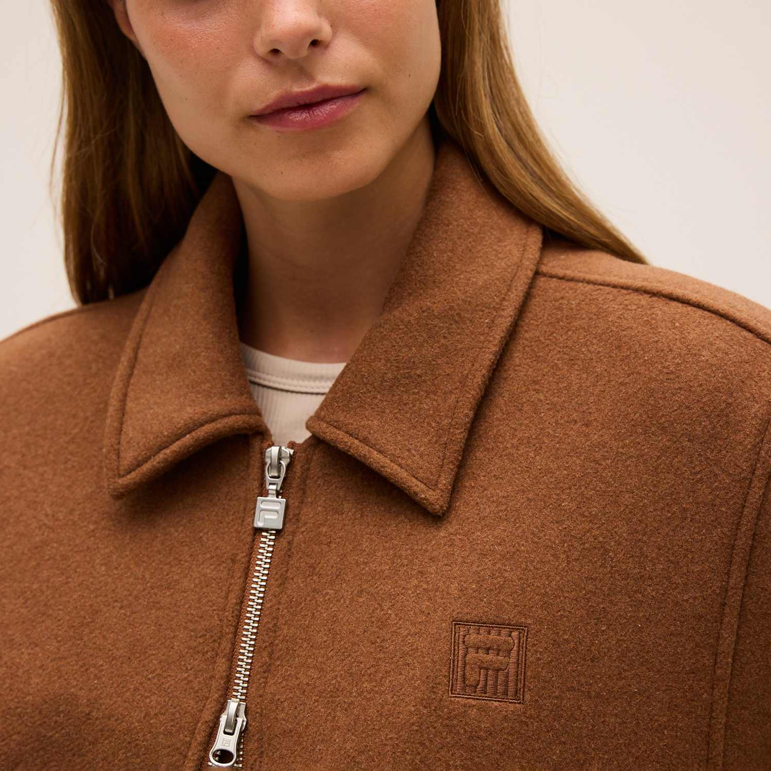 Fila CORTINA relaxed felted varsity jacket Bild 4