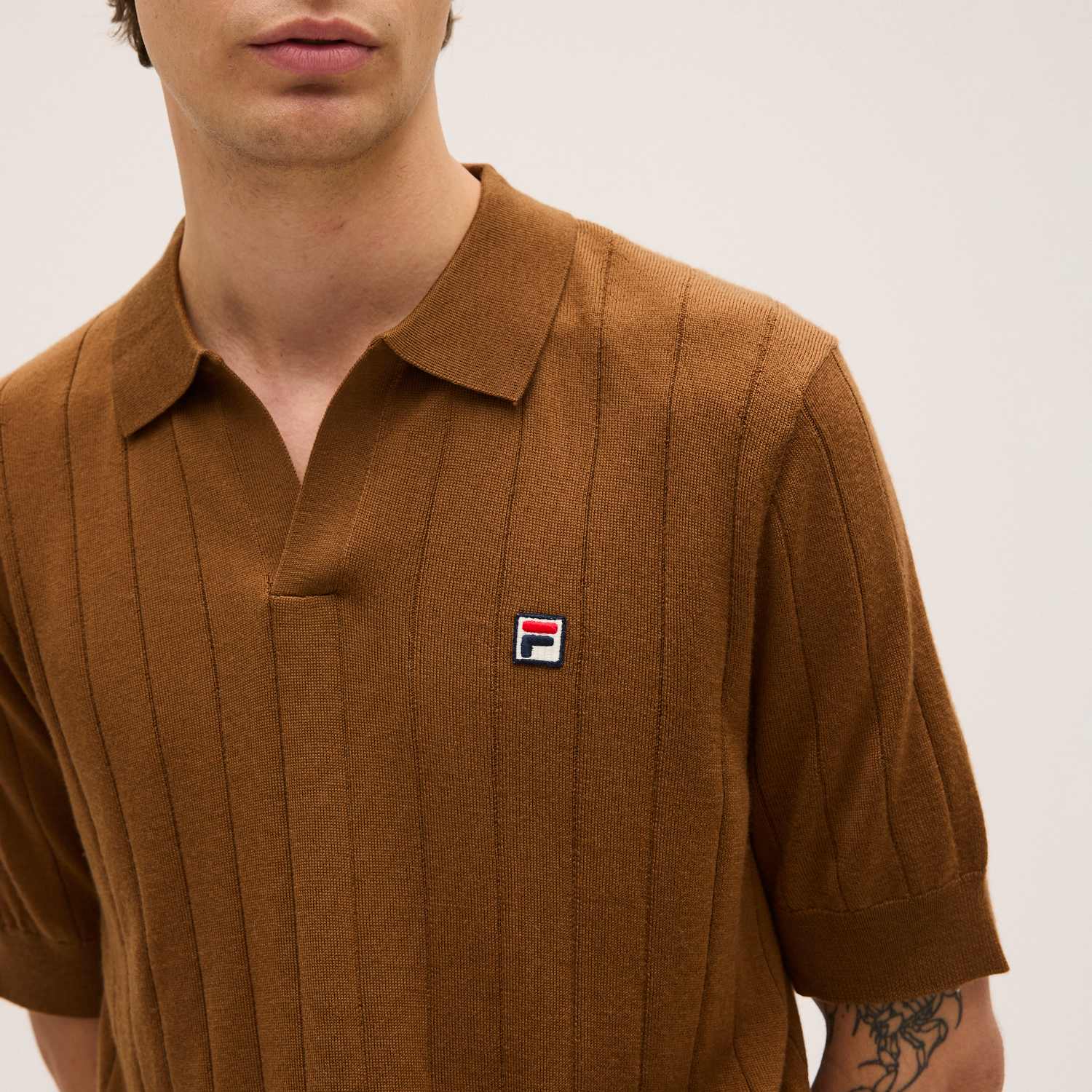 Fila DANTA regular merino knit polo shirt Bild 4