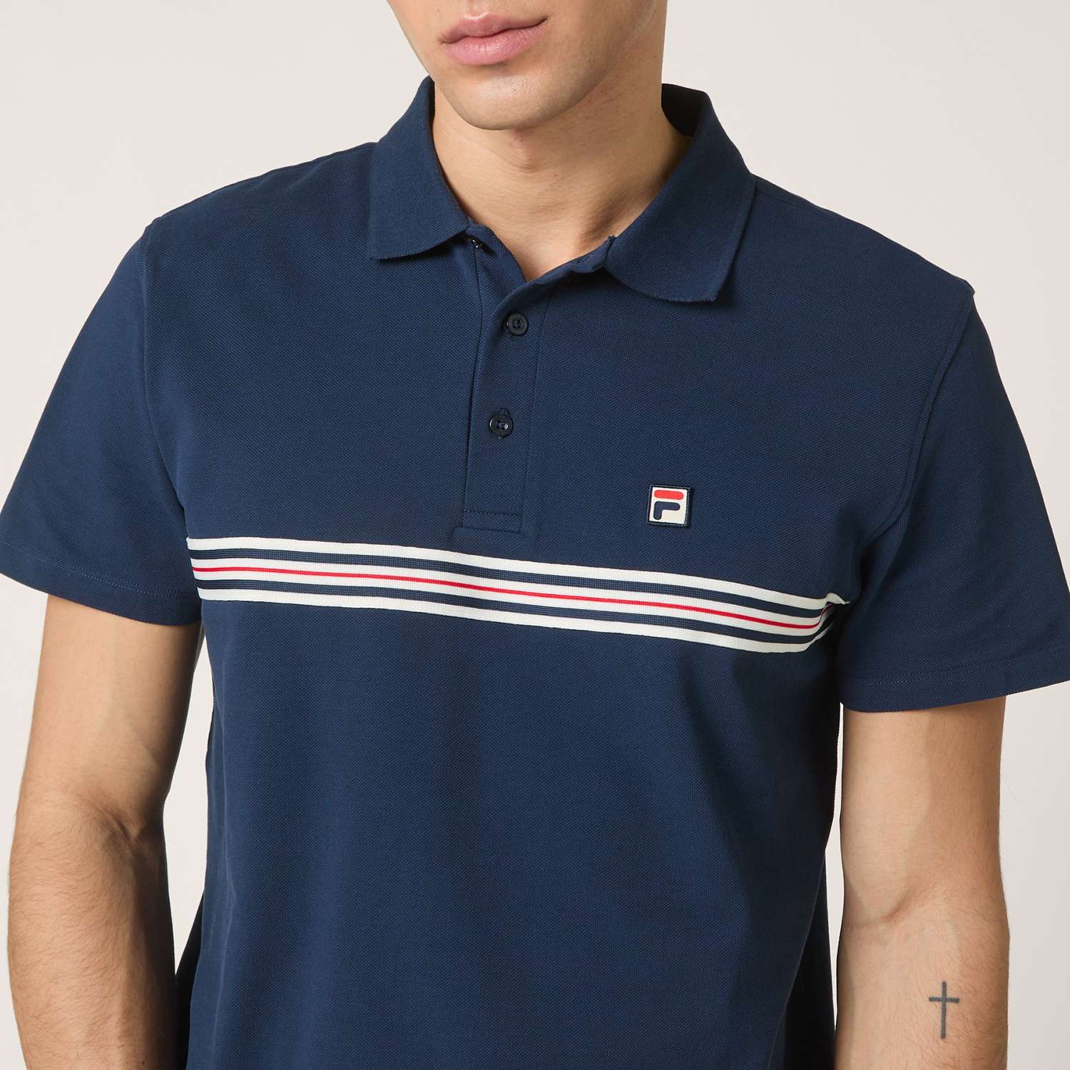 Fila DIECIMO regular heritage tape polo shirt Bild 4