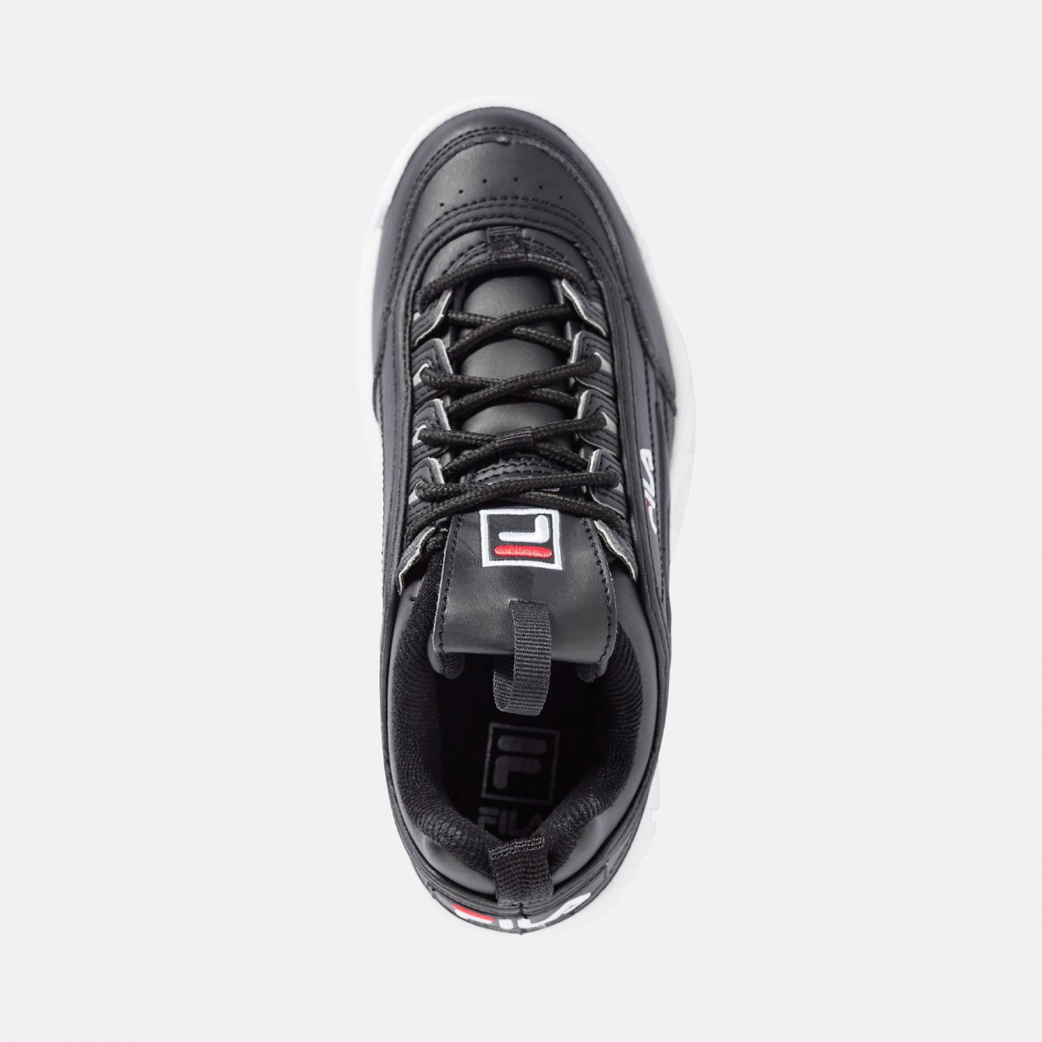 fila disruptor black white