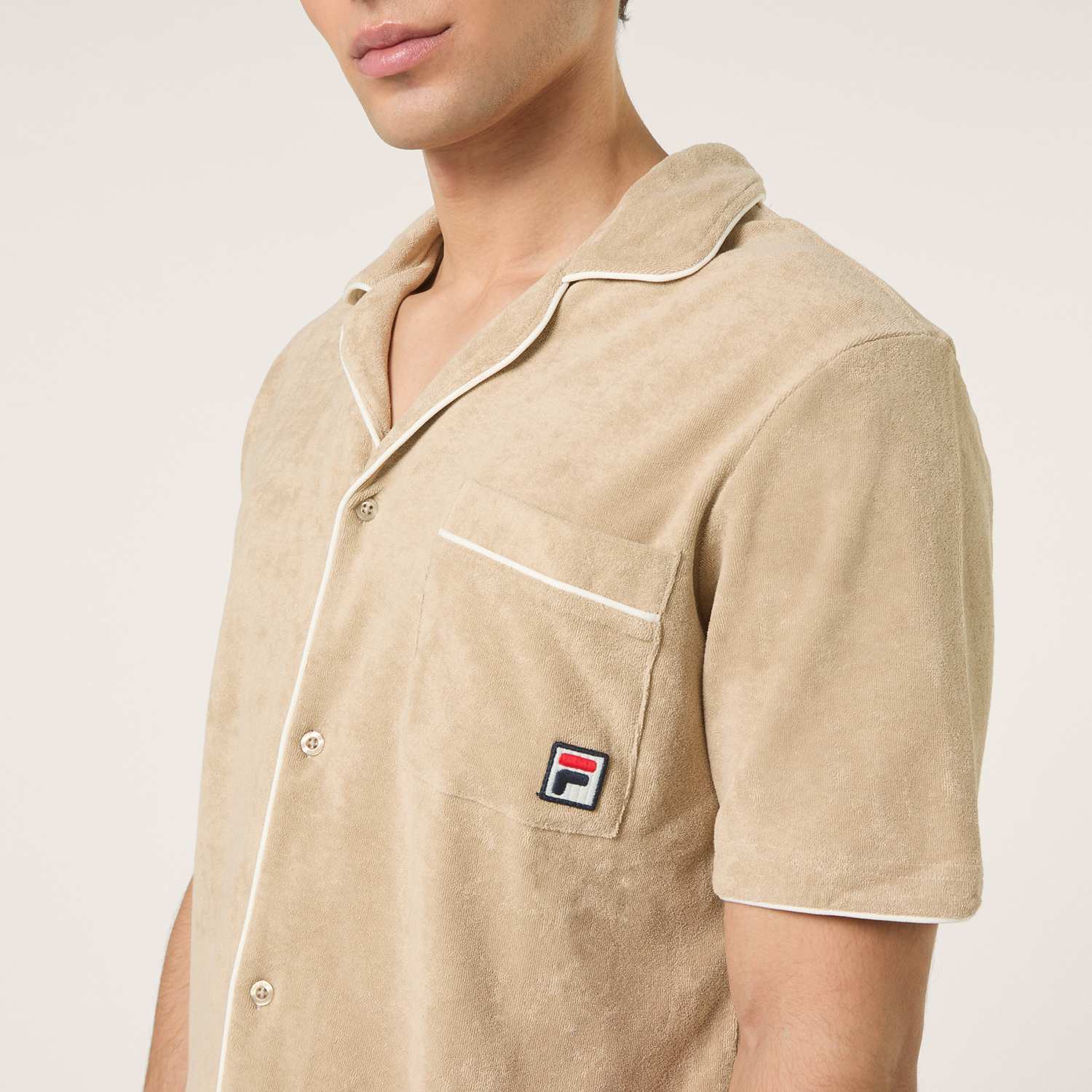 Fila EMPOLI relaxed towelling resort shirt Bild 4