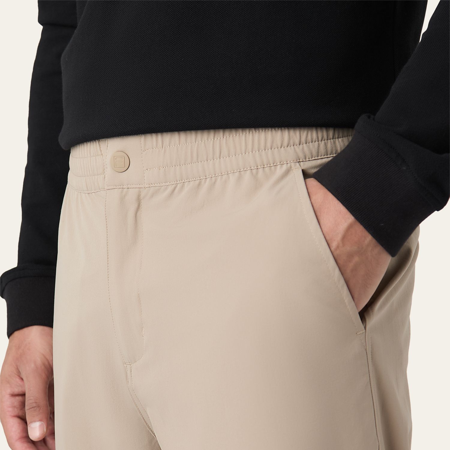 Fila HIGH TIDE RELAXED 4-WAY STRETCH TROUSERS beige Bild 4