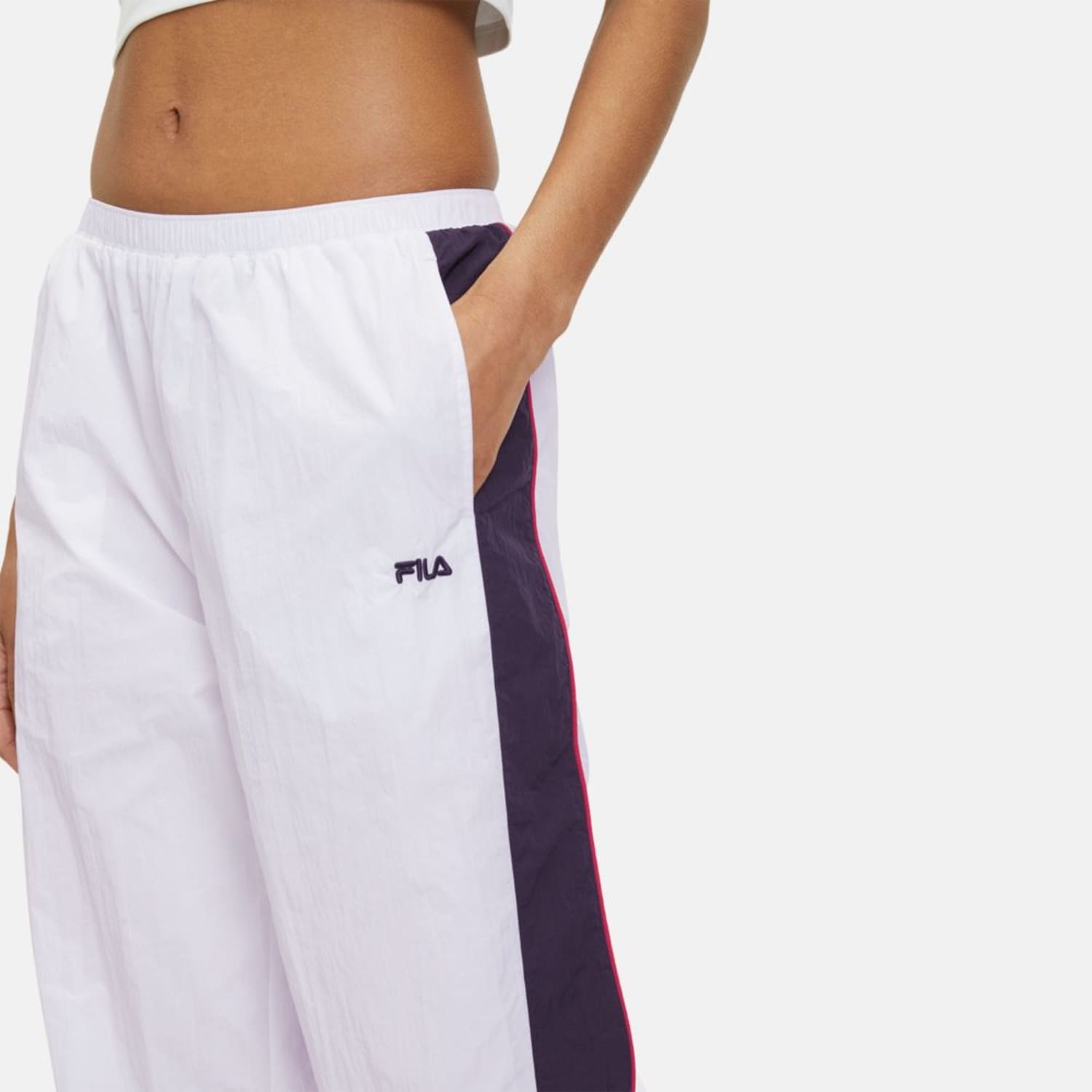 Fila LAGES OVERSIZED TRACK PANTS white Bild 4