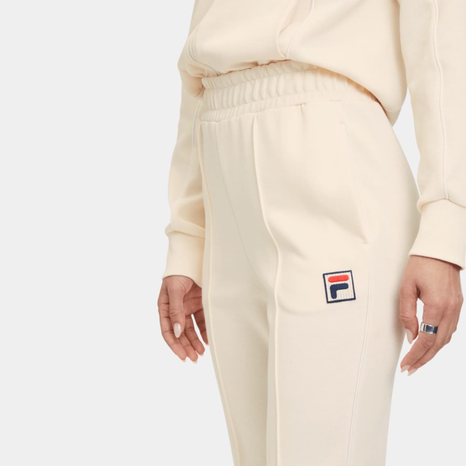 Fila LAIBEN bootcut track pants antique white Bild 4