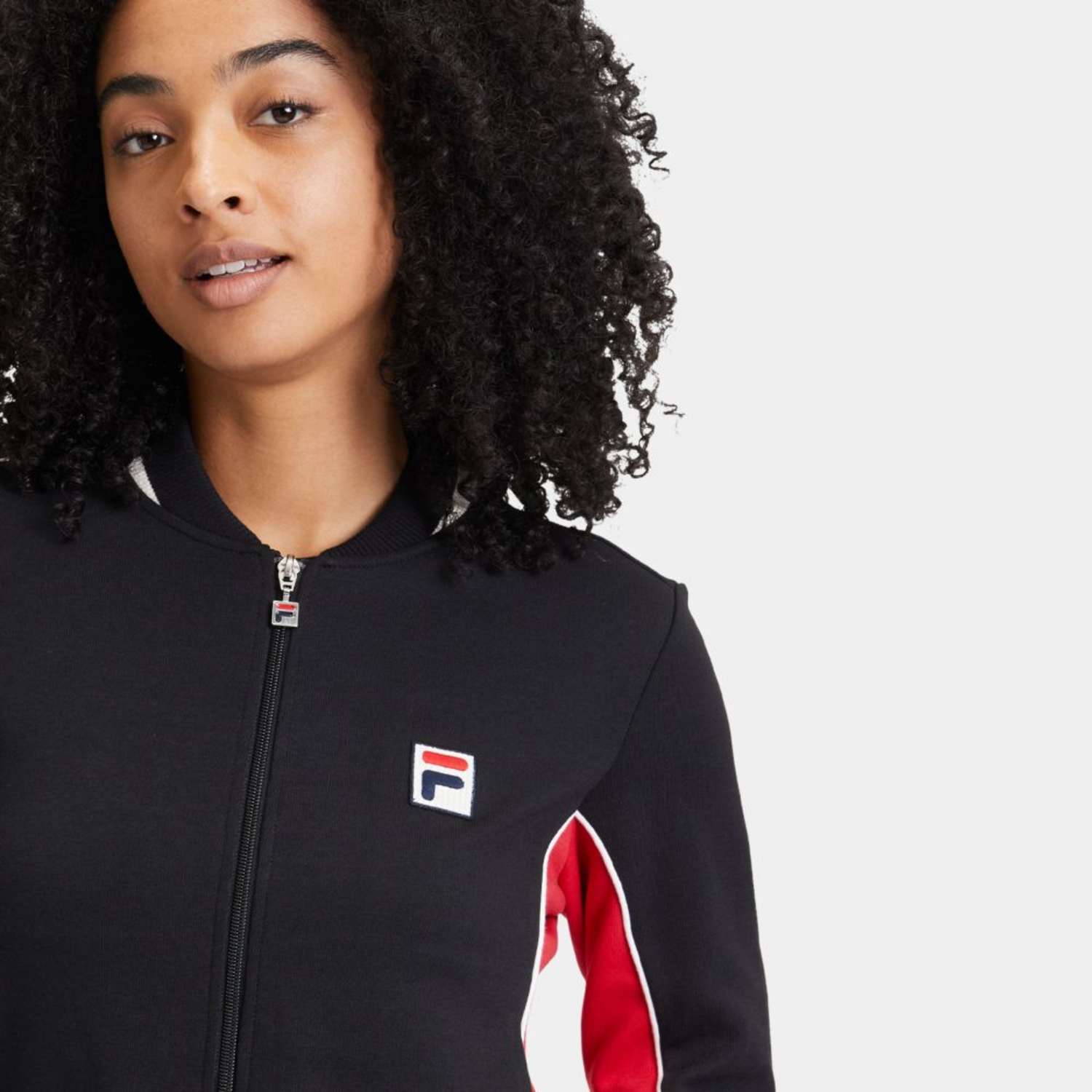 Fila LAIBEN track jacket black-true red Bild 4