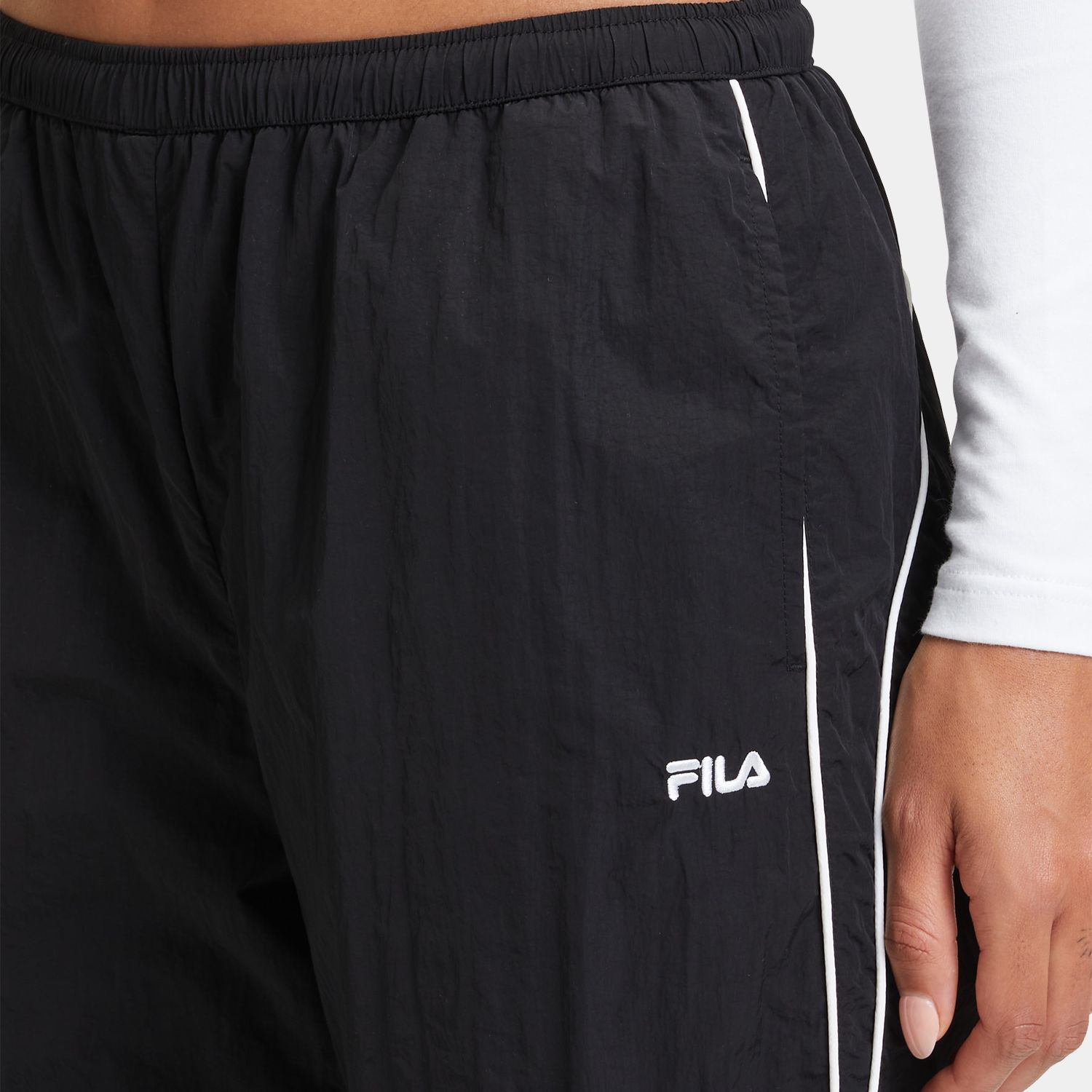 Fila LAPLACE low waist oversized track pants black