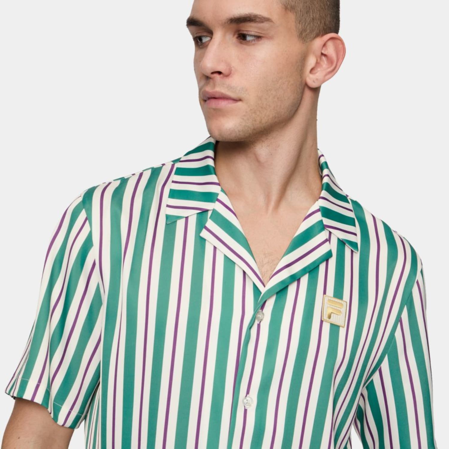 Fila LASTRO striped oversized satin shirt Bild 4