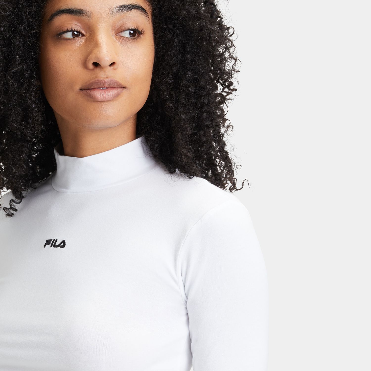 Fila roll neck white on sale