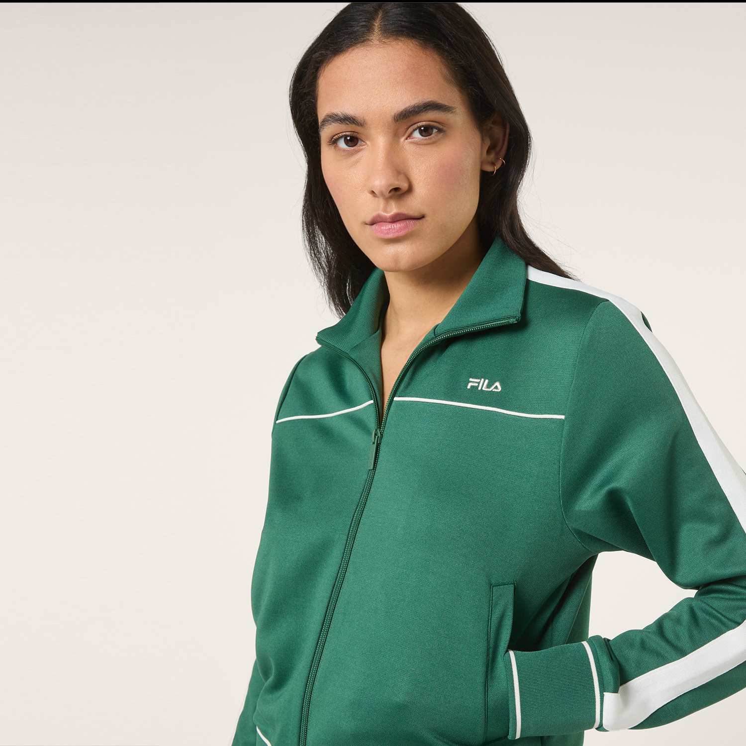 Fila MICHI regular cropped taped track jacket Bild 4
