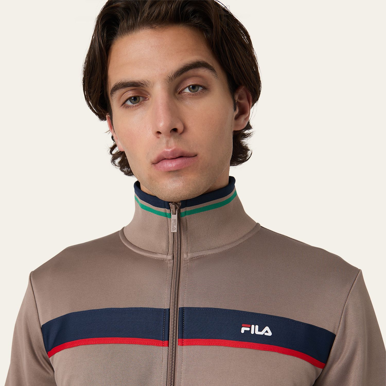 Fila SAGANO REGULAR TAPED TRACK JACKET taupe gray Bild 4