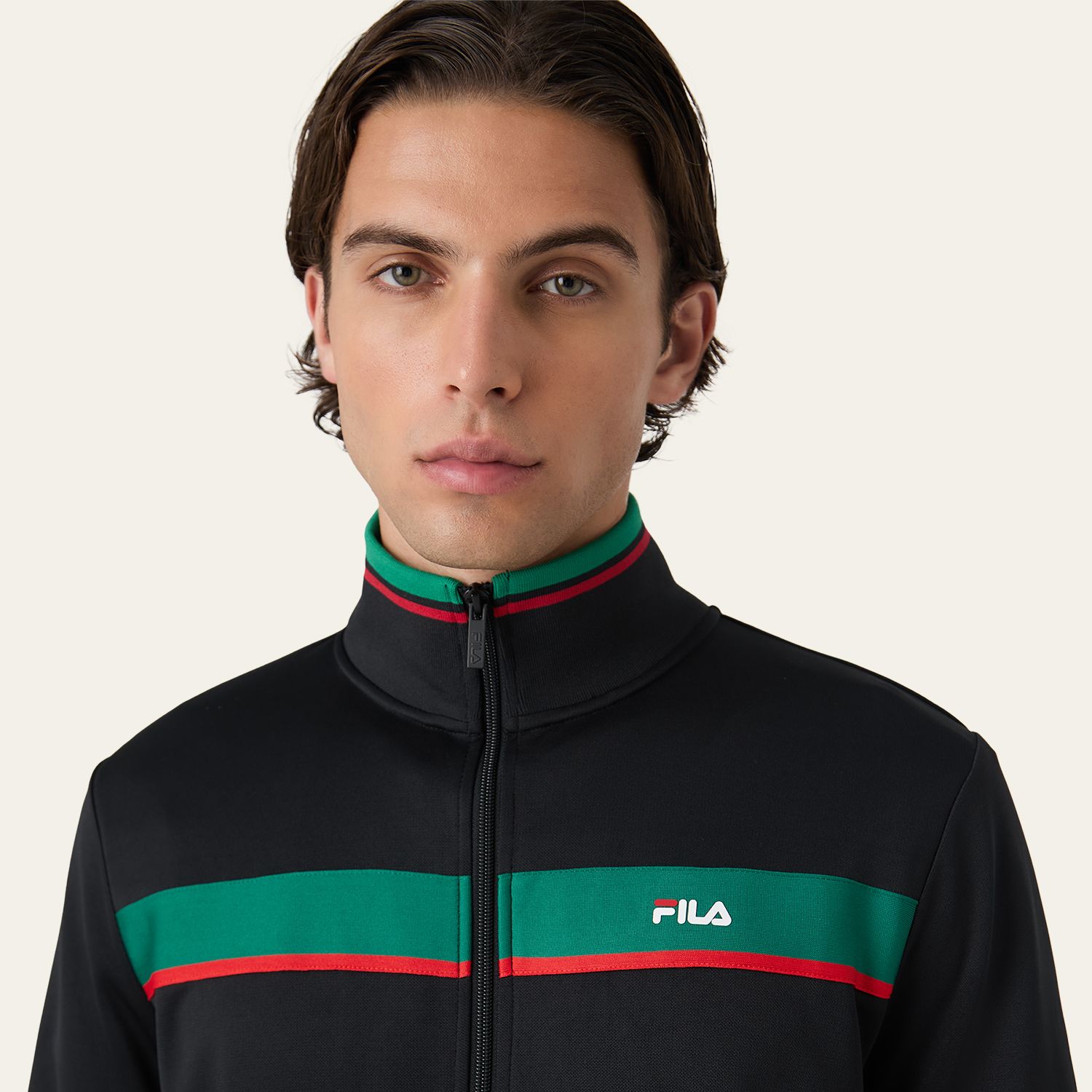 Fila SAGANO REGULAR TAPED TRACK JACKET black Bild 4