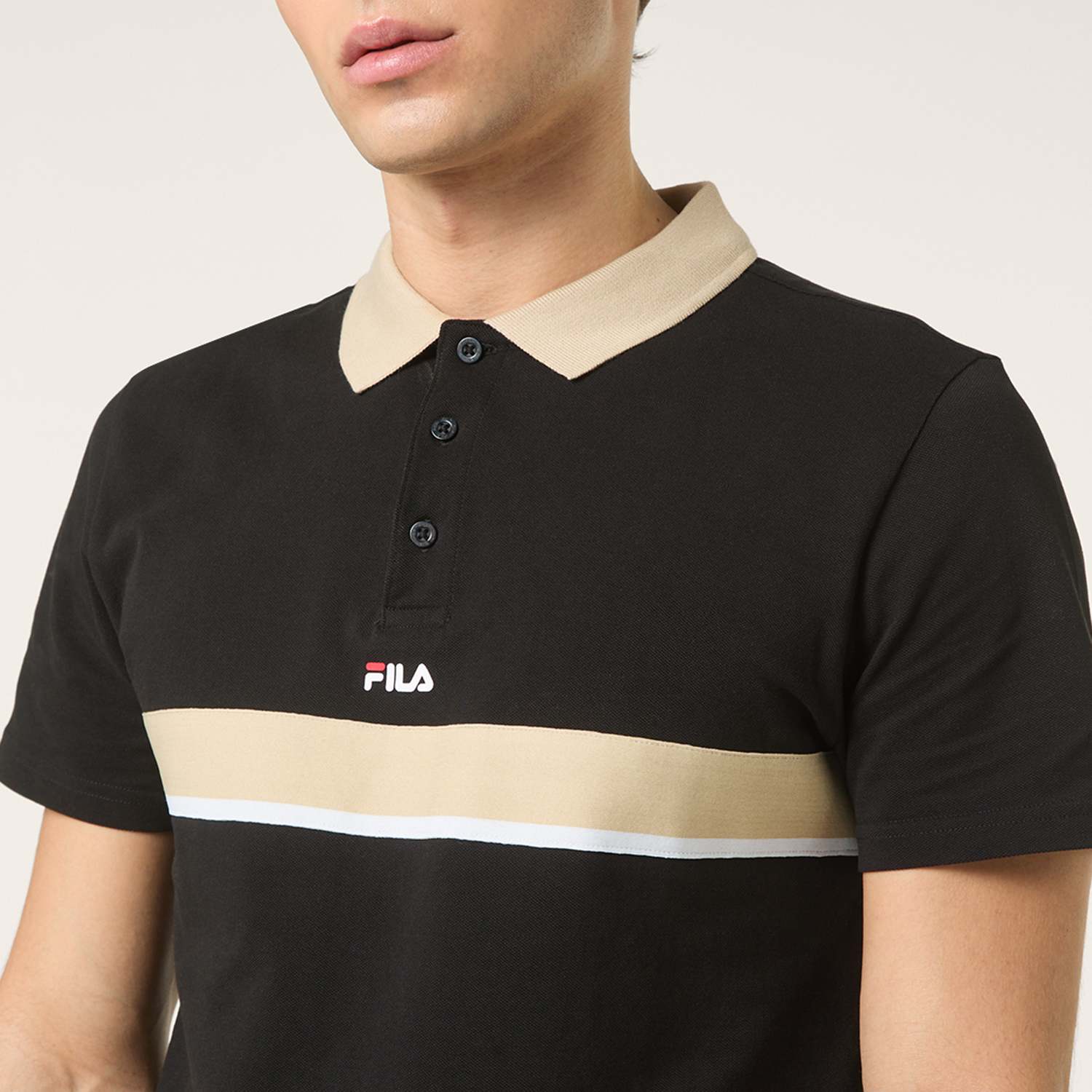 Fila SAGANO relaxed taped polo shirt Bild 4