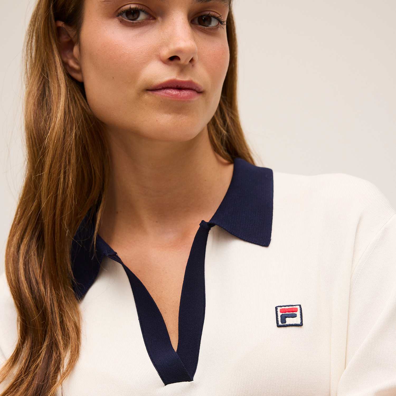 Fila SENNES relaxed fine knitted polo shirt Bild 4