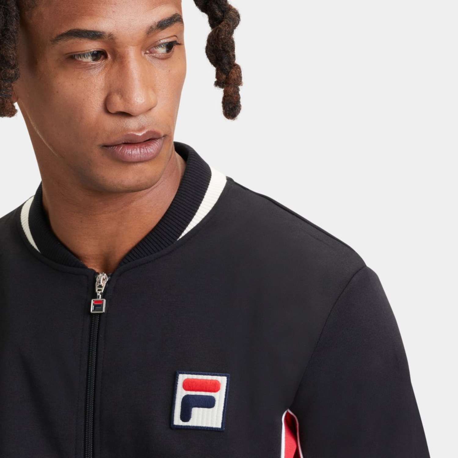 Fila SETTANTA track jacket black-true red Bild 4