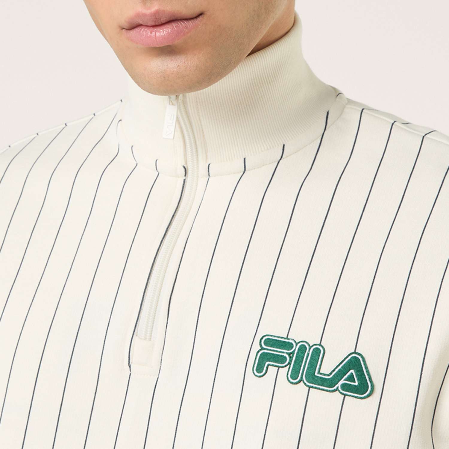 Fila STATUTO loose pinstriped half zip sweatshirt Bild 4