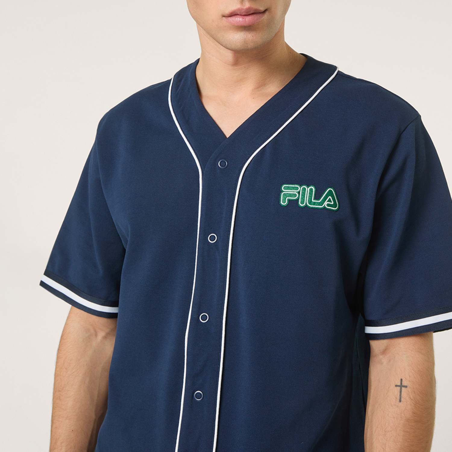 Fila STATUTO loose pique baseball shirt Bild 4
