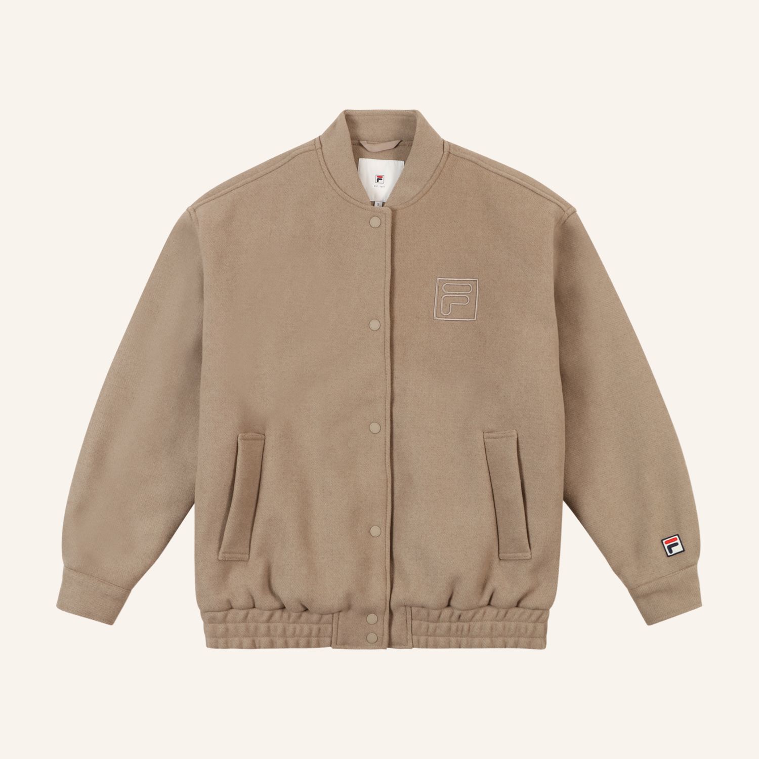 Fila COMO oversized felted varsity jacket Bild 5