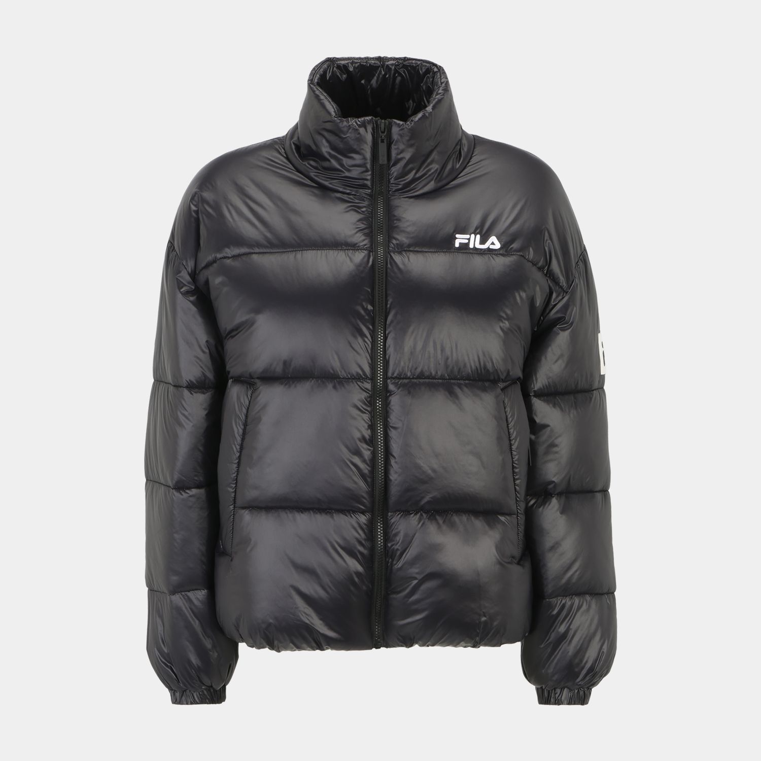 Fila LEPE shiny puffer jacket black black FILA Official