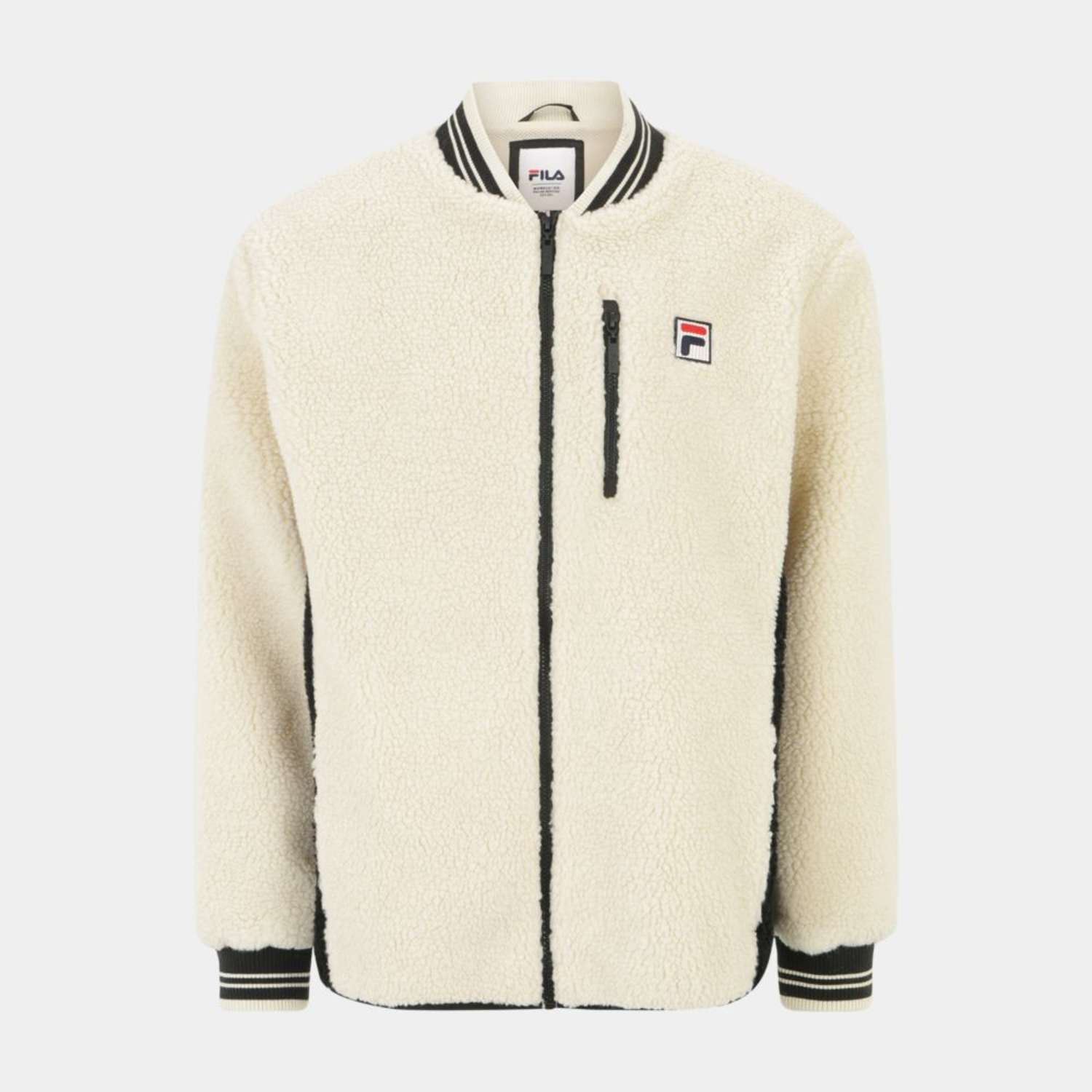 Fila LEUBSDORF teddy jacket bone white-black Bild 5