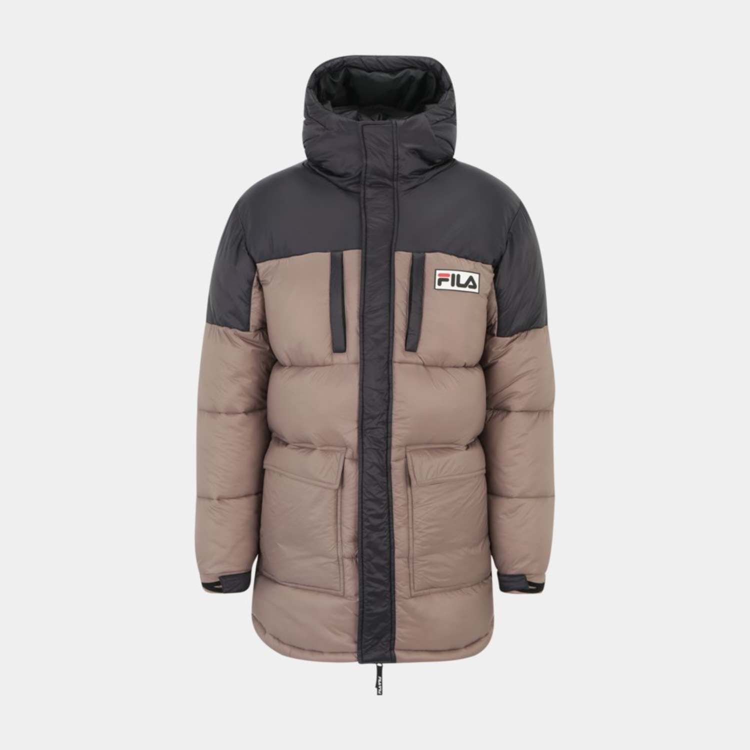 Fila LICHTENAU heavy puff parka deep taupe-black Bild 5