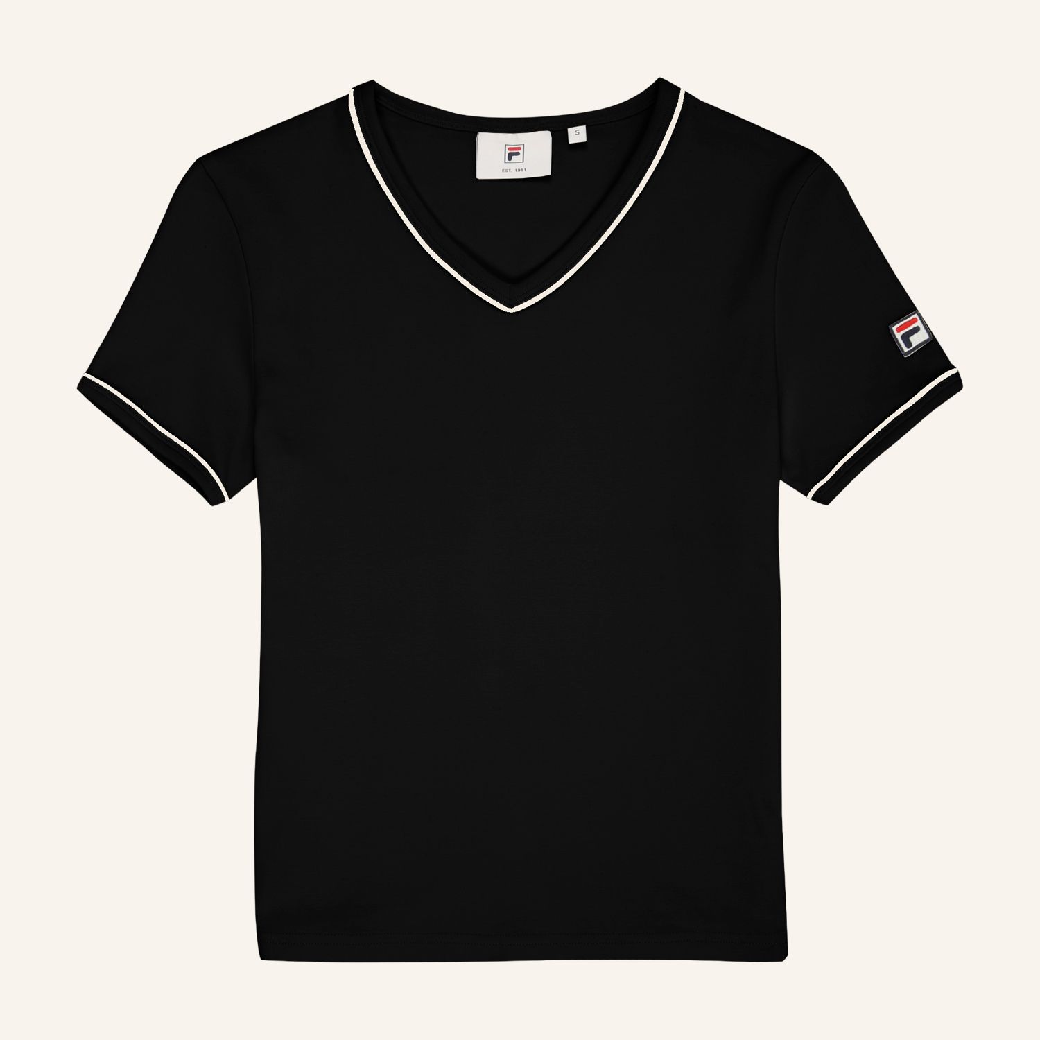 Fila PORTELLO slim v-neck t-shirt Bild 5